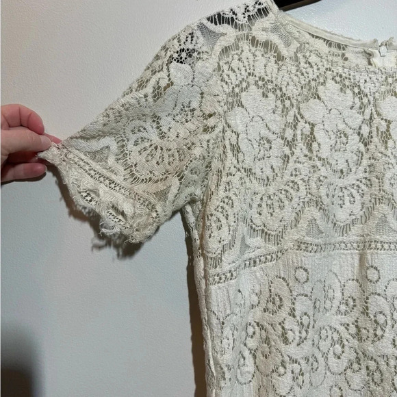 Free People Ivory Lace Dress - Picture 4 of 8